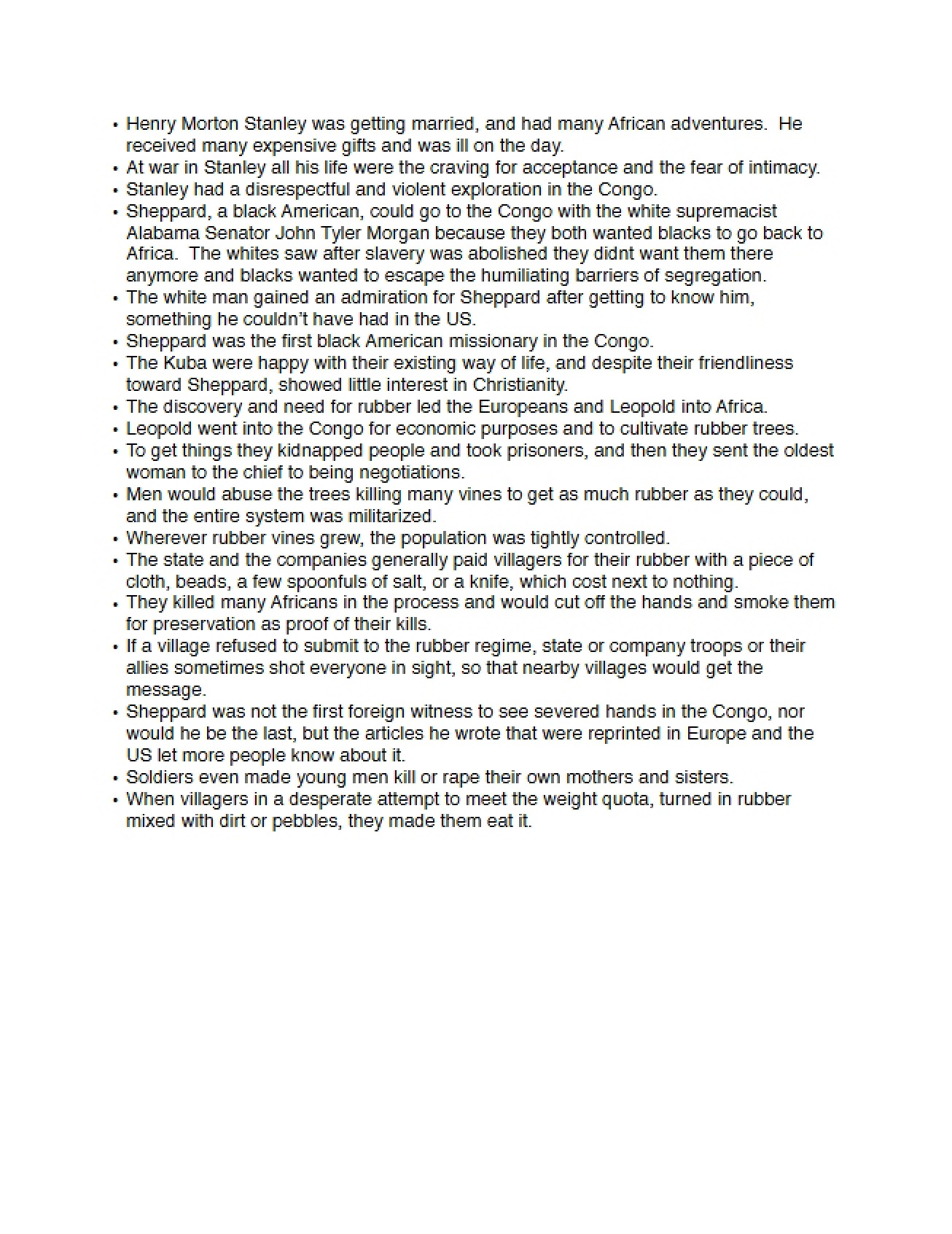 Lecture Notes (Africa XVIII)