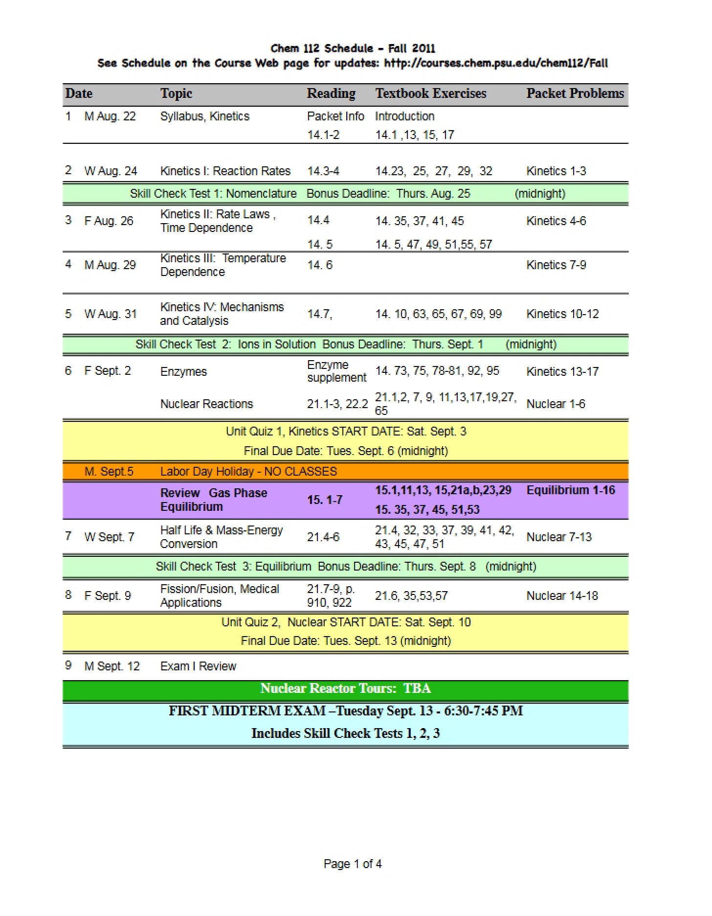 Syllabus Fall 2011