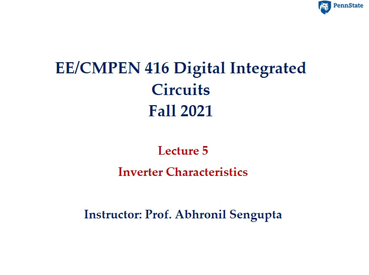 Characteristics of Inverters