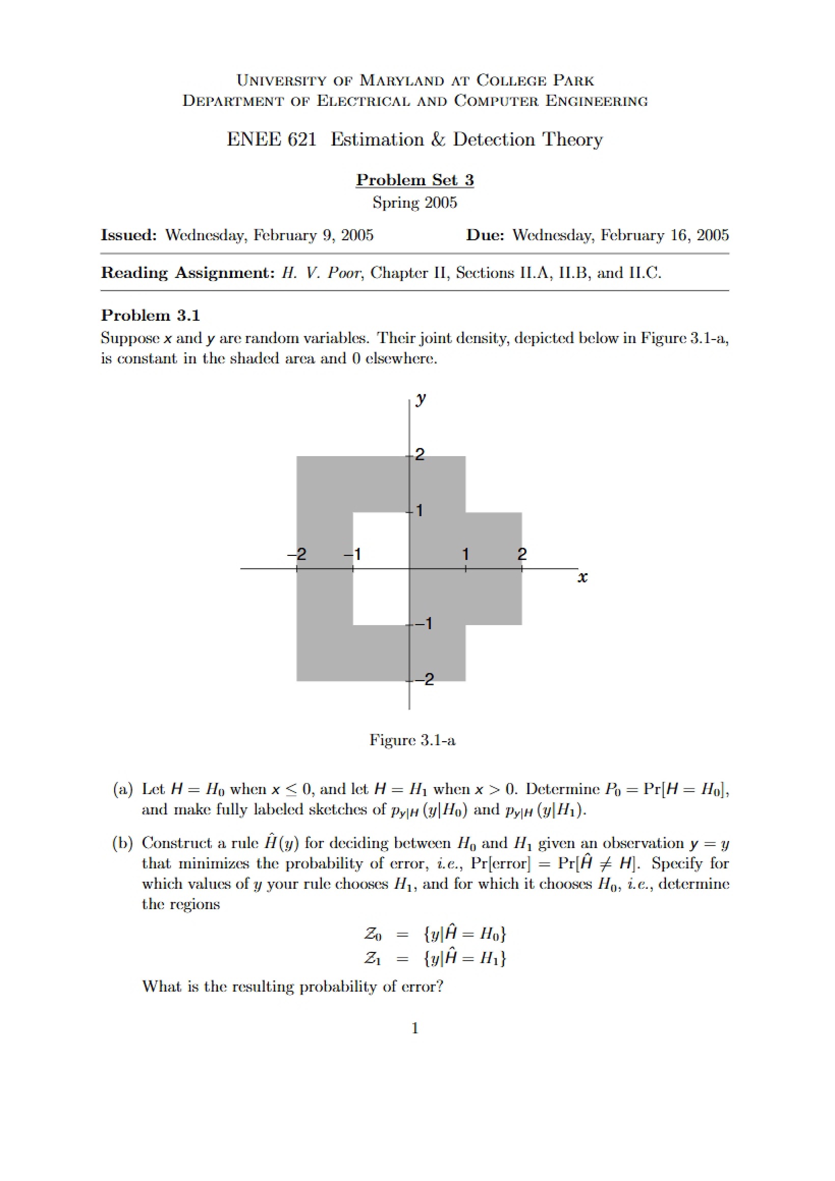 Third Problem Set