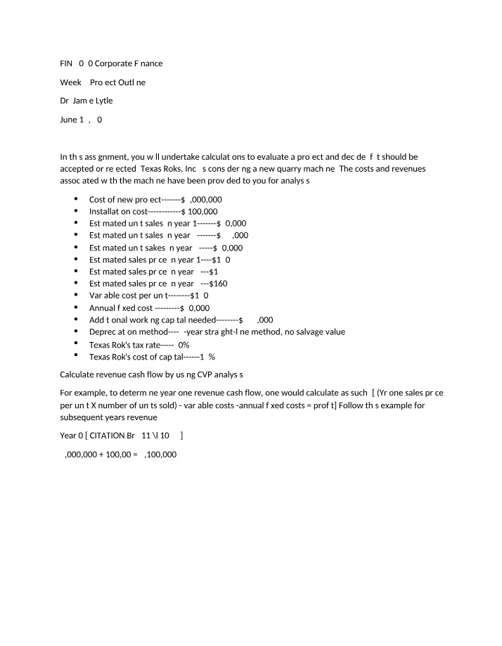 Calculating Project NPV and IRR - Texas Roks Case