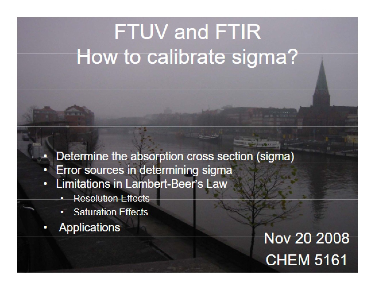 Absorption Cross-Section of FTIR