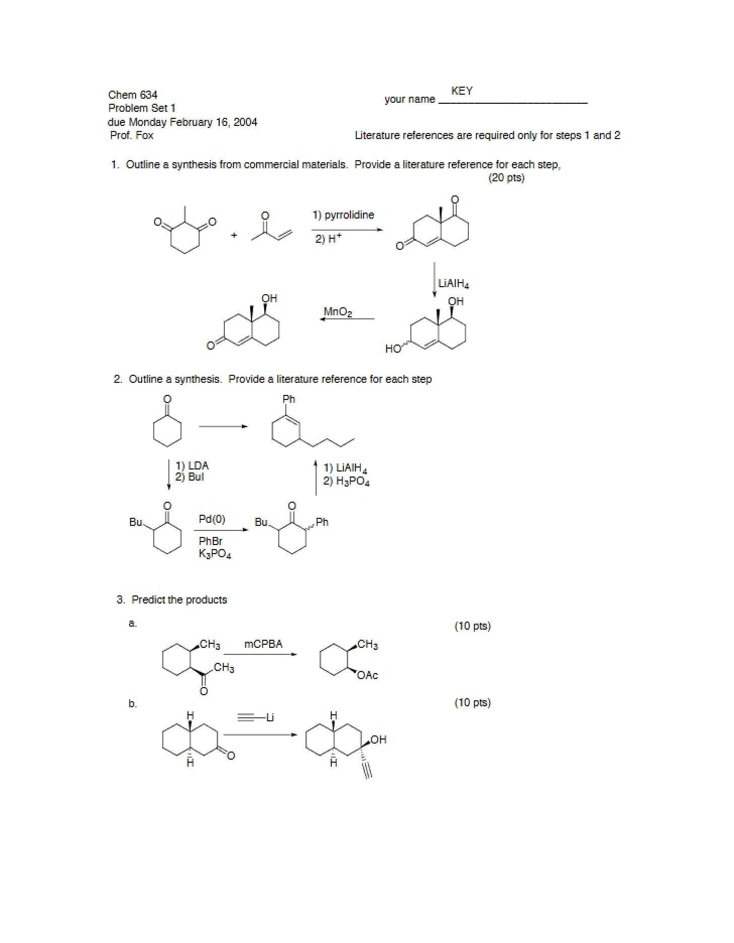 First Problem Set