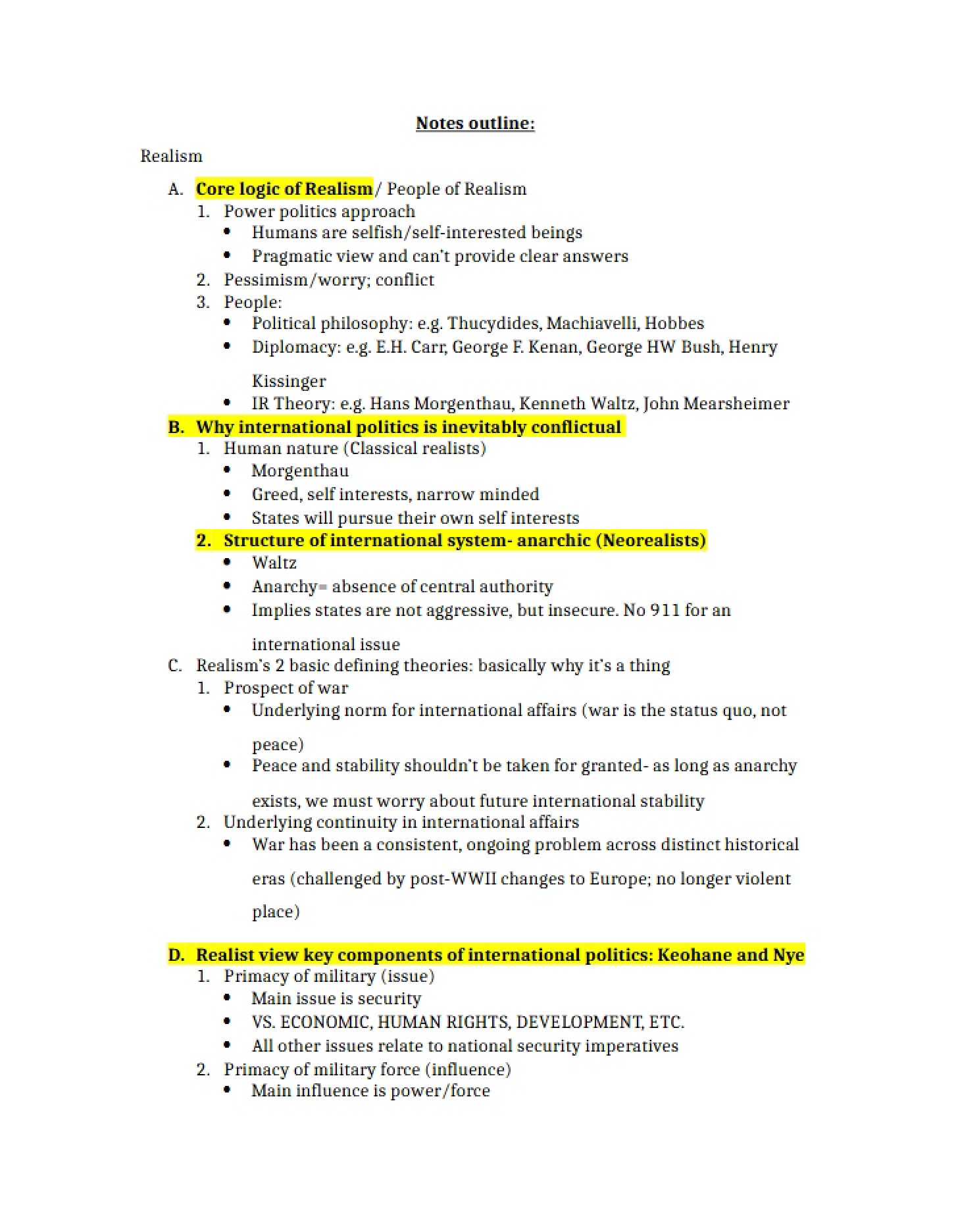 Outline Exam 1 (POLS368)