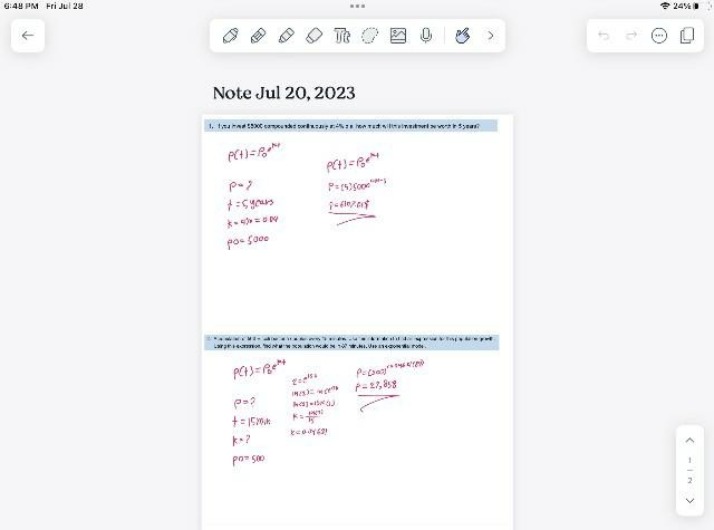 Class Notes - July 20, 2023