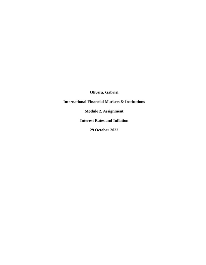 Factors Affecting Inflation and Interest Rates