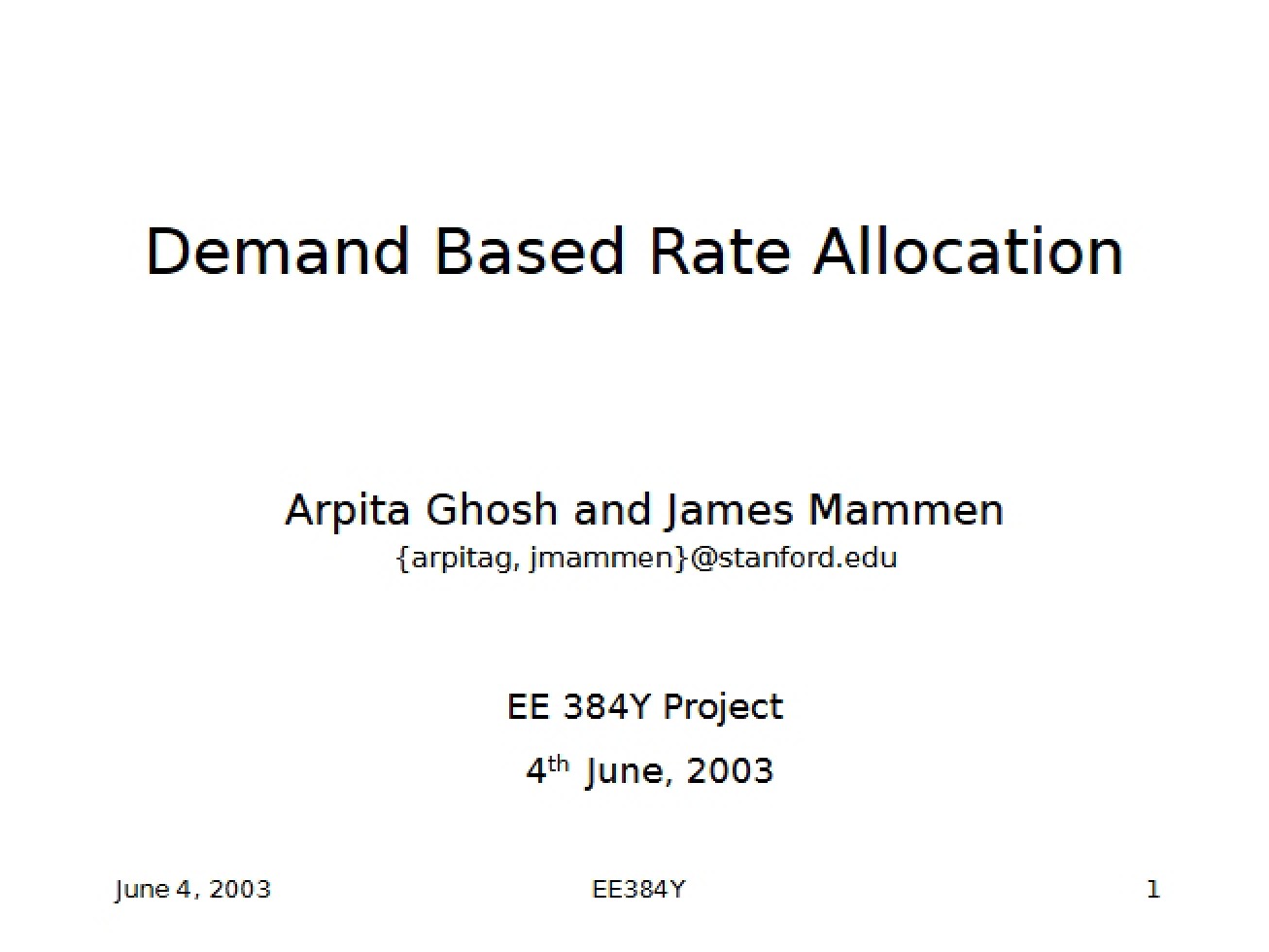 Examination of the Principles of Demand-Based Rate Allocation