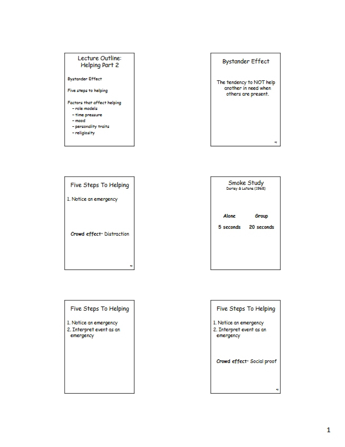 General Lecture on Social Psychology