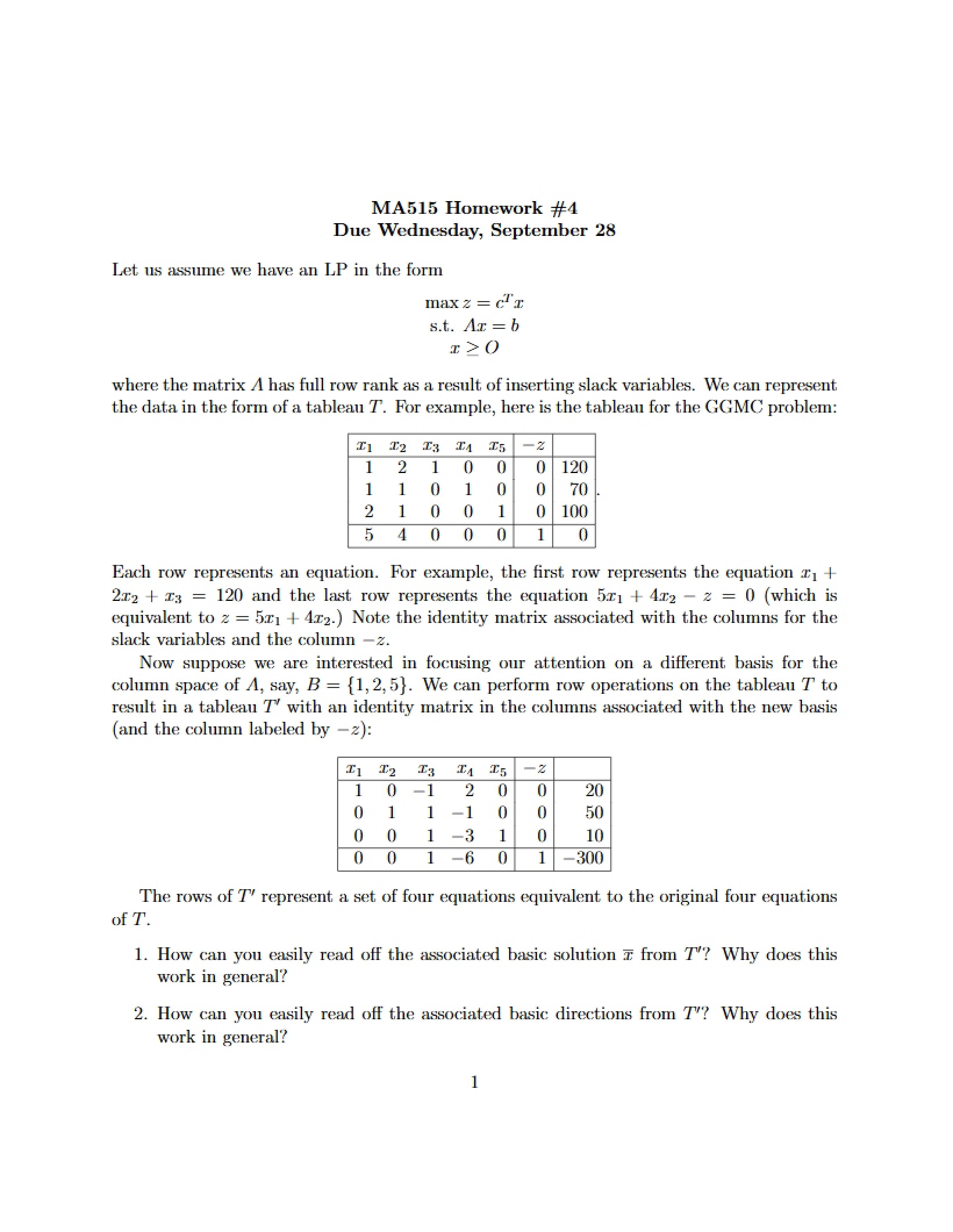 Assignment 4 (MA515)