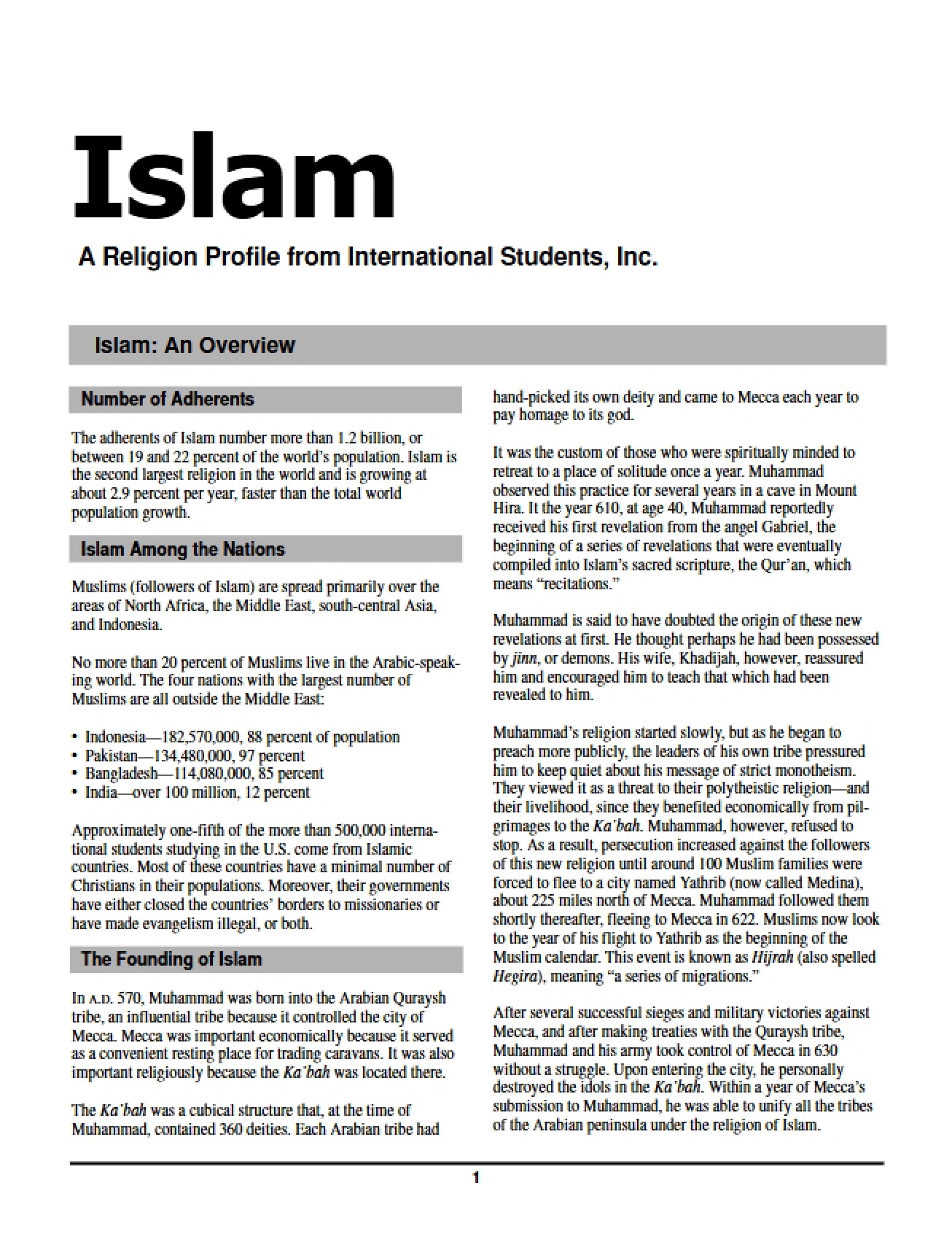 Introduction to Islam by Halverson