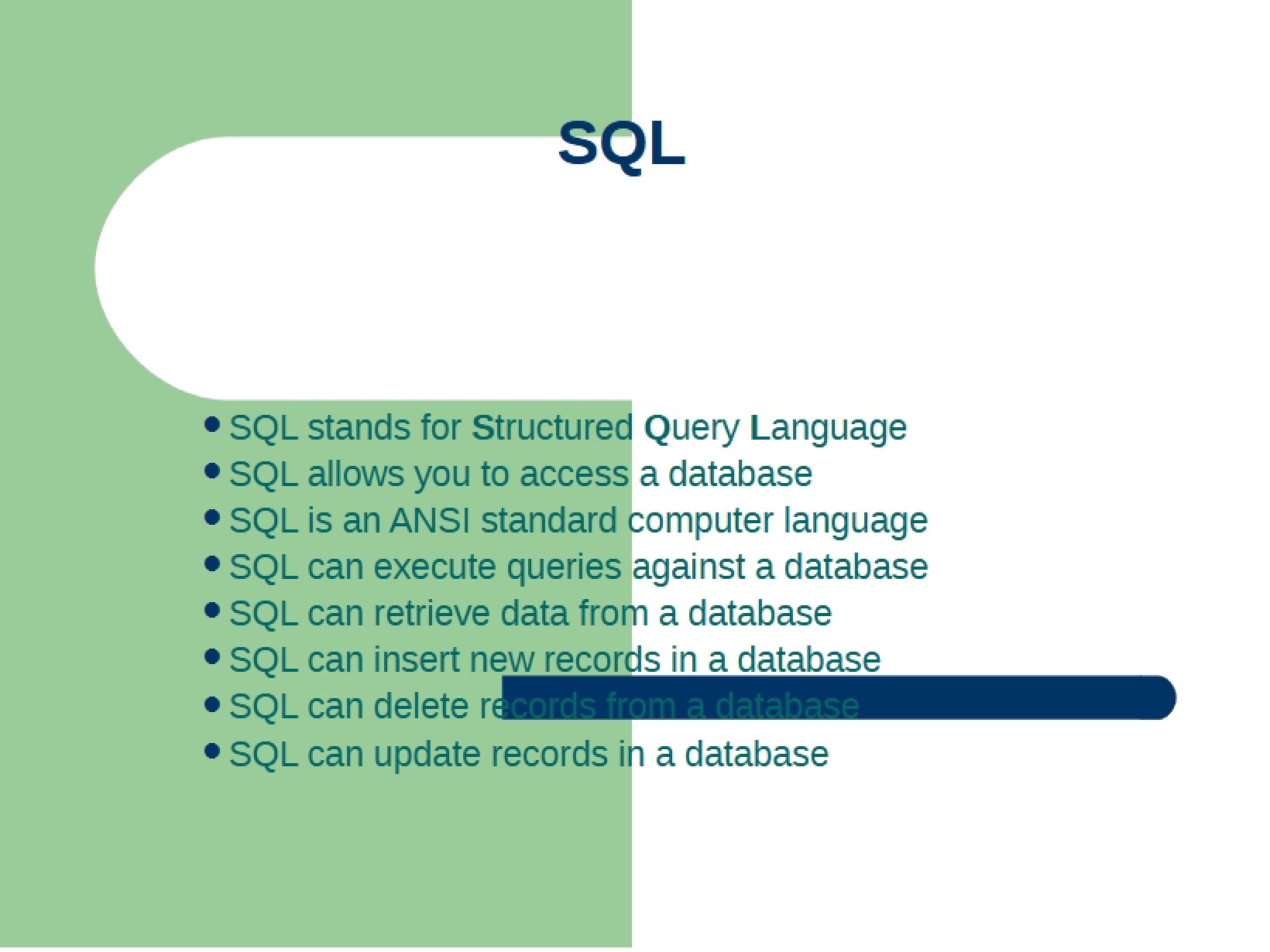 Introduction to SQL