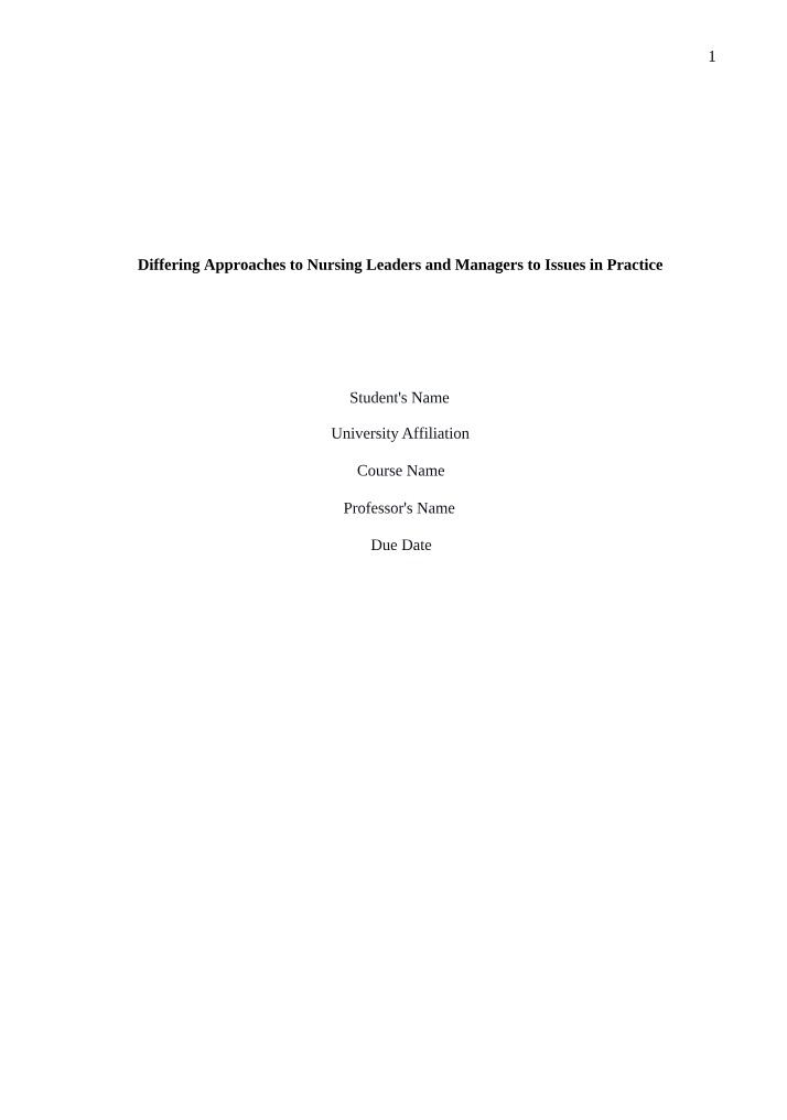 Reducing Nurse Turnover in Healthcare - Differing Approaches