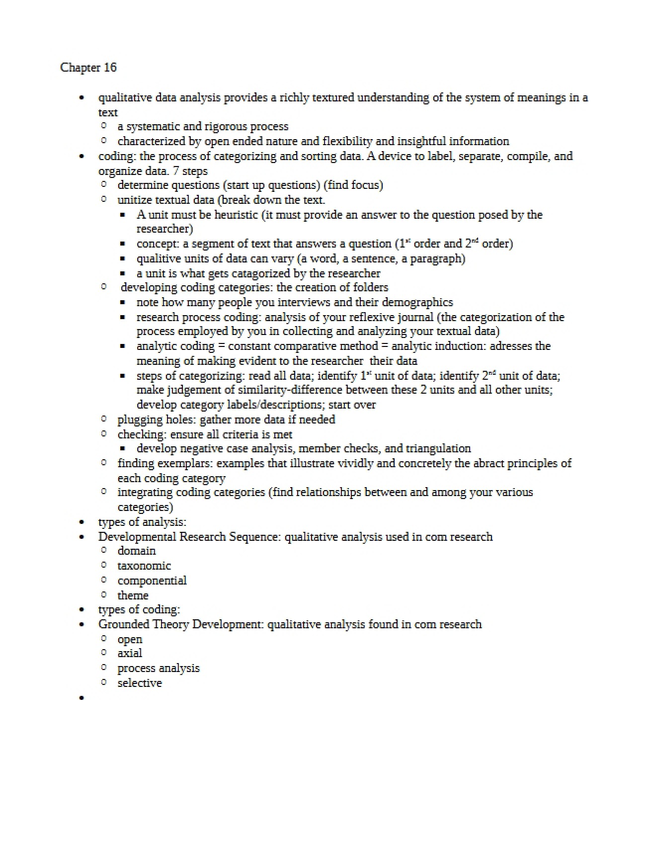 Research Methods Chapter Sixteen