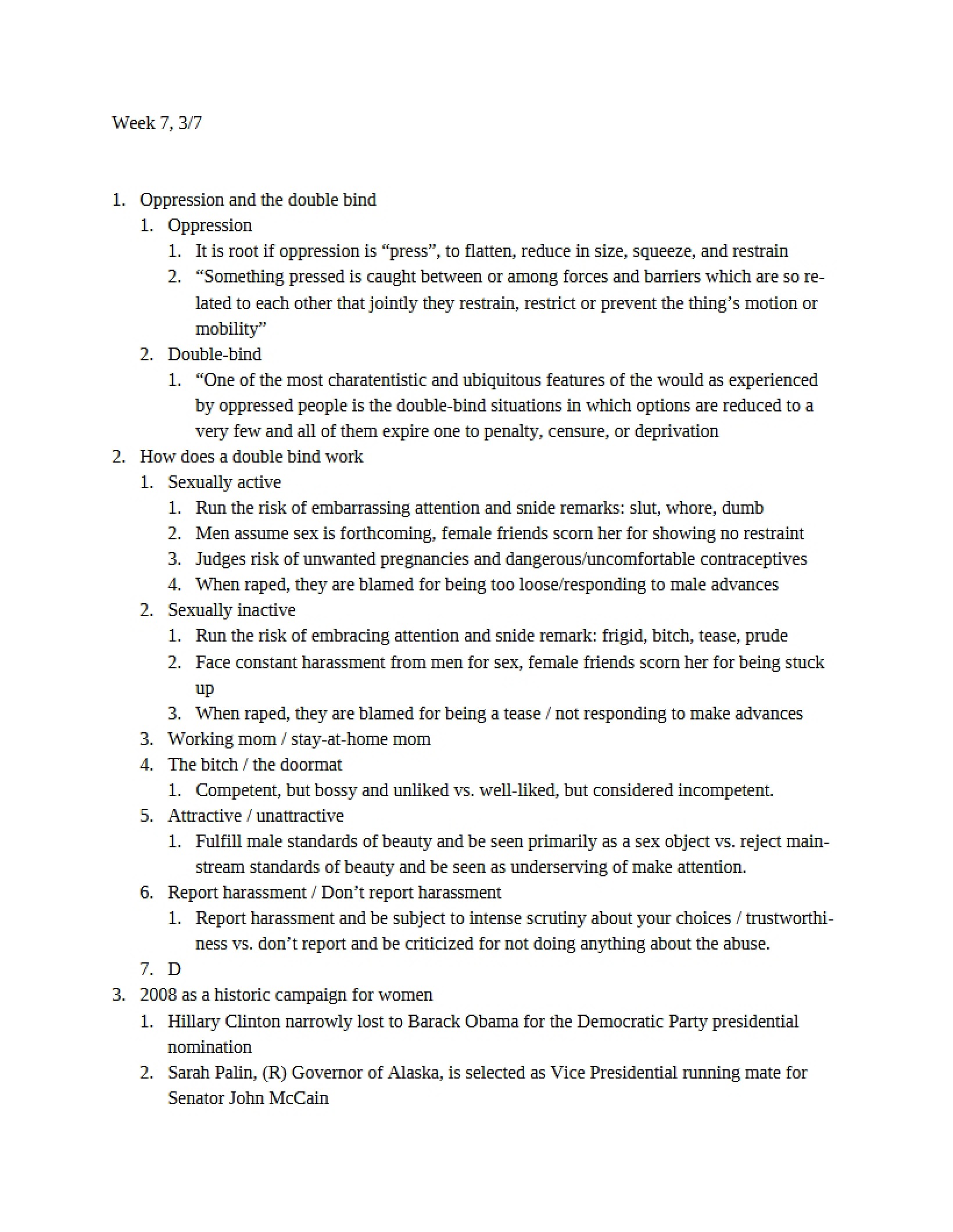 Concept of Oppression