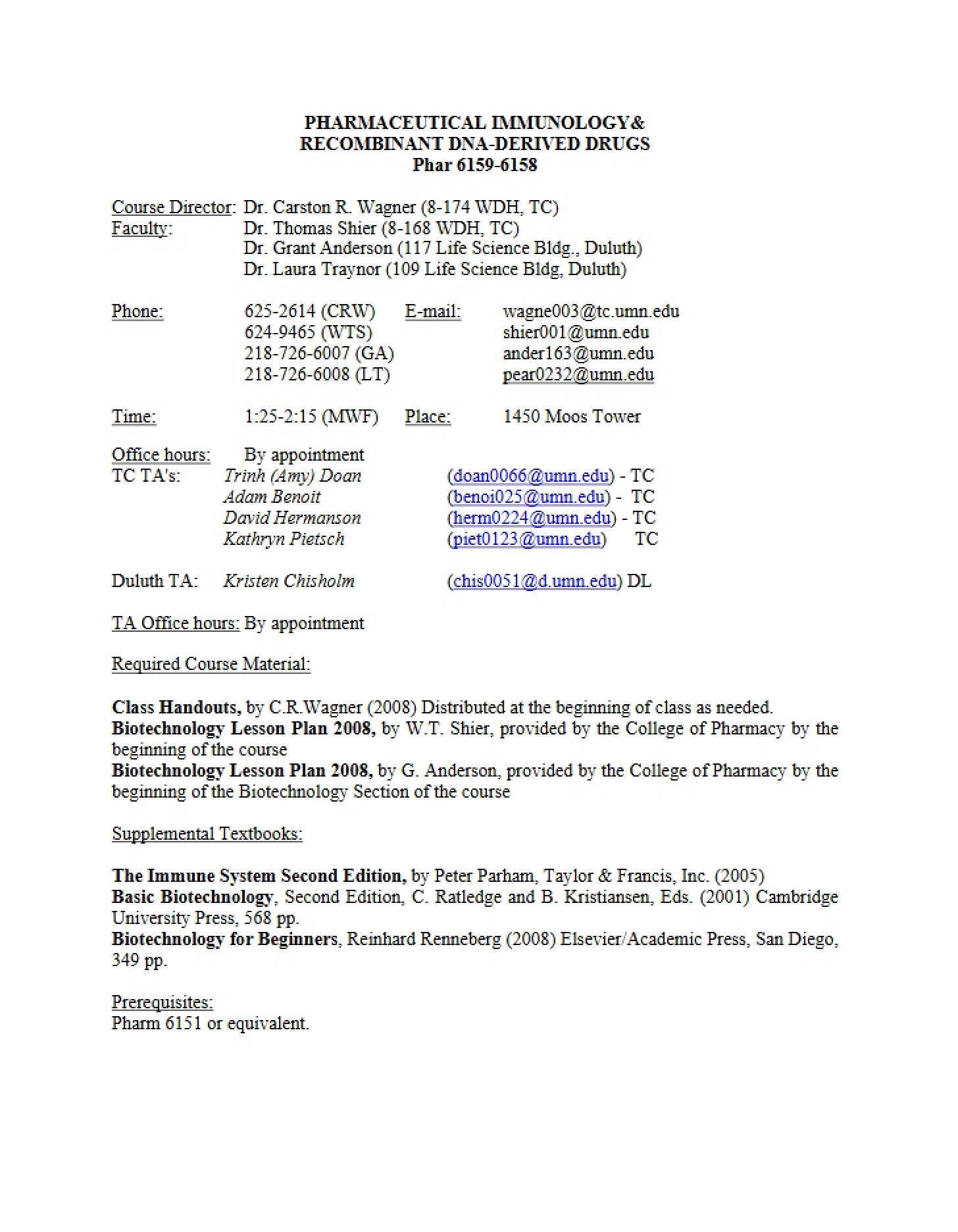 Syllabus PHAR 6159