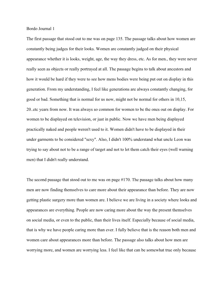 Bordo - Journal Entry 1