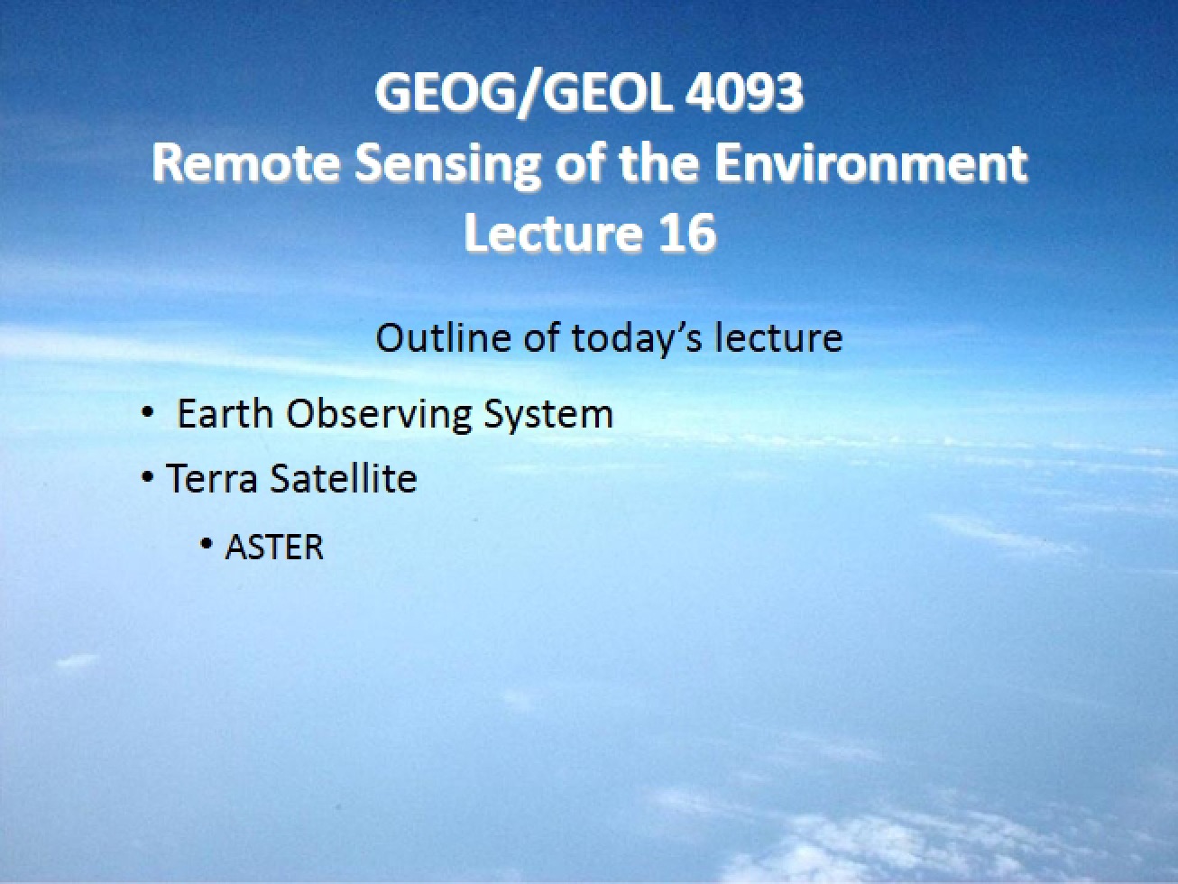 Earth Observing System