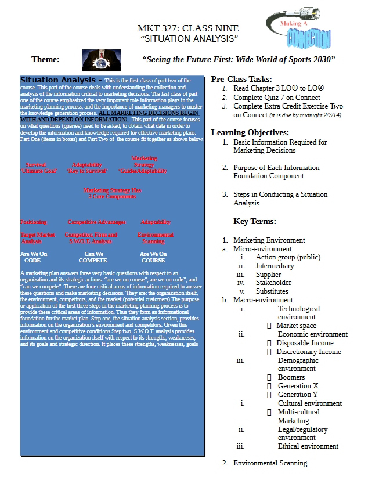 Situation Analysis Class 9