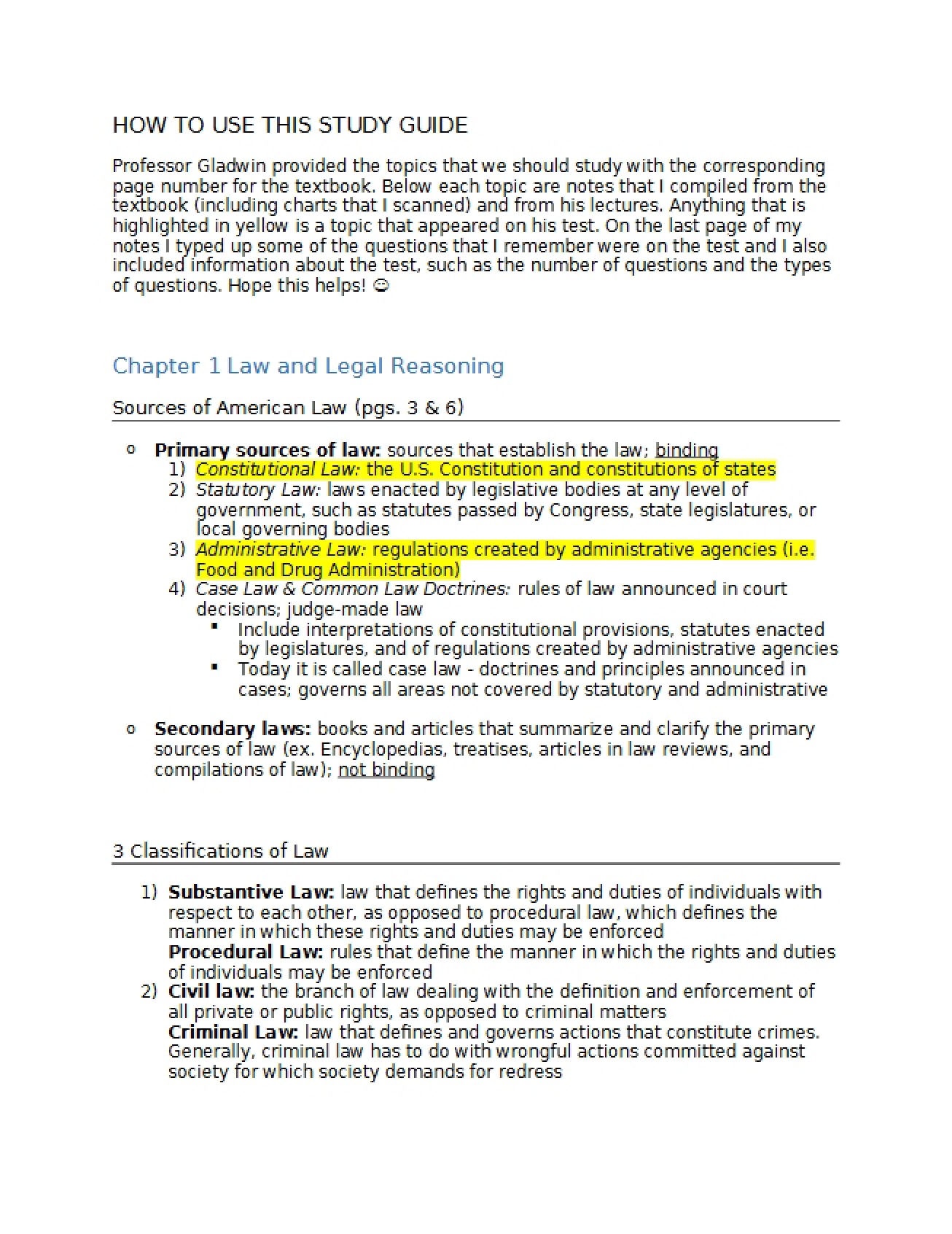 Legal Reasoning and Law Chapter One Copy One