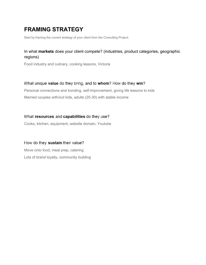 COMM101 - Strategy Worksheet