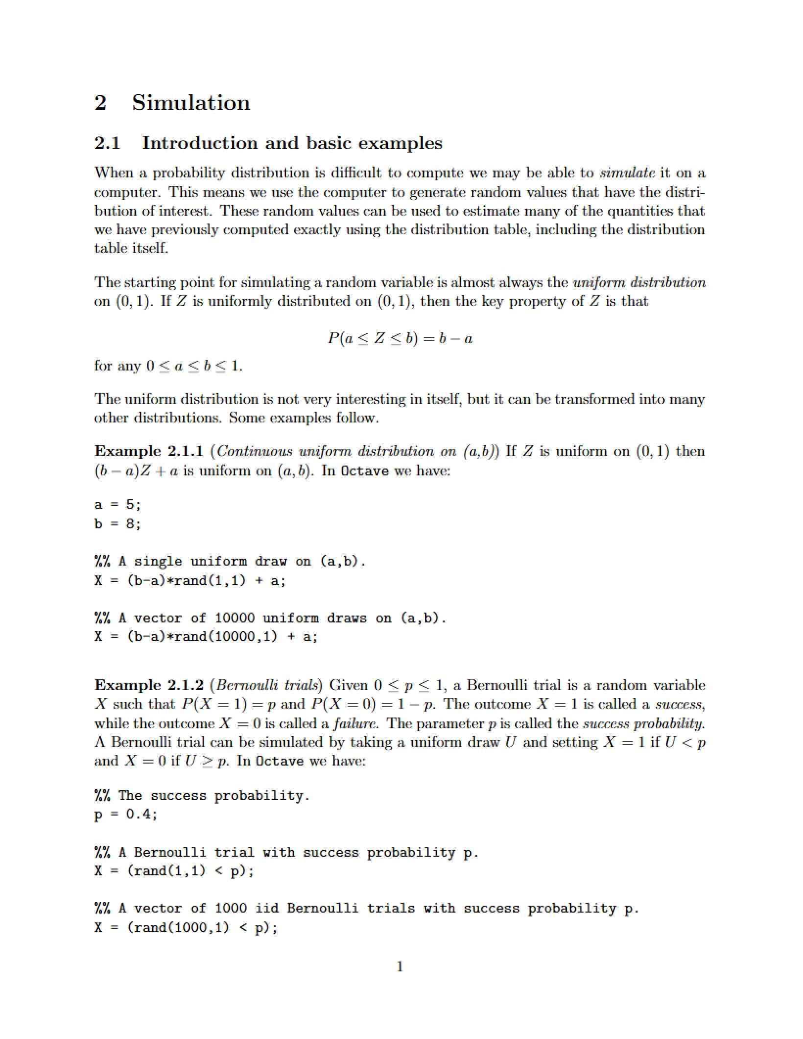 Simulation Techniques