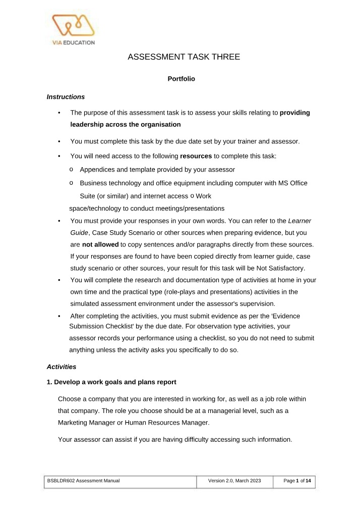 Assessment Manual - BSBLDR602