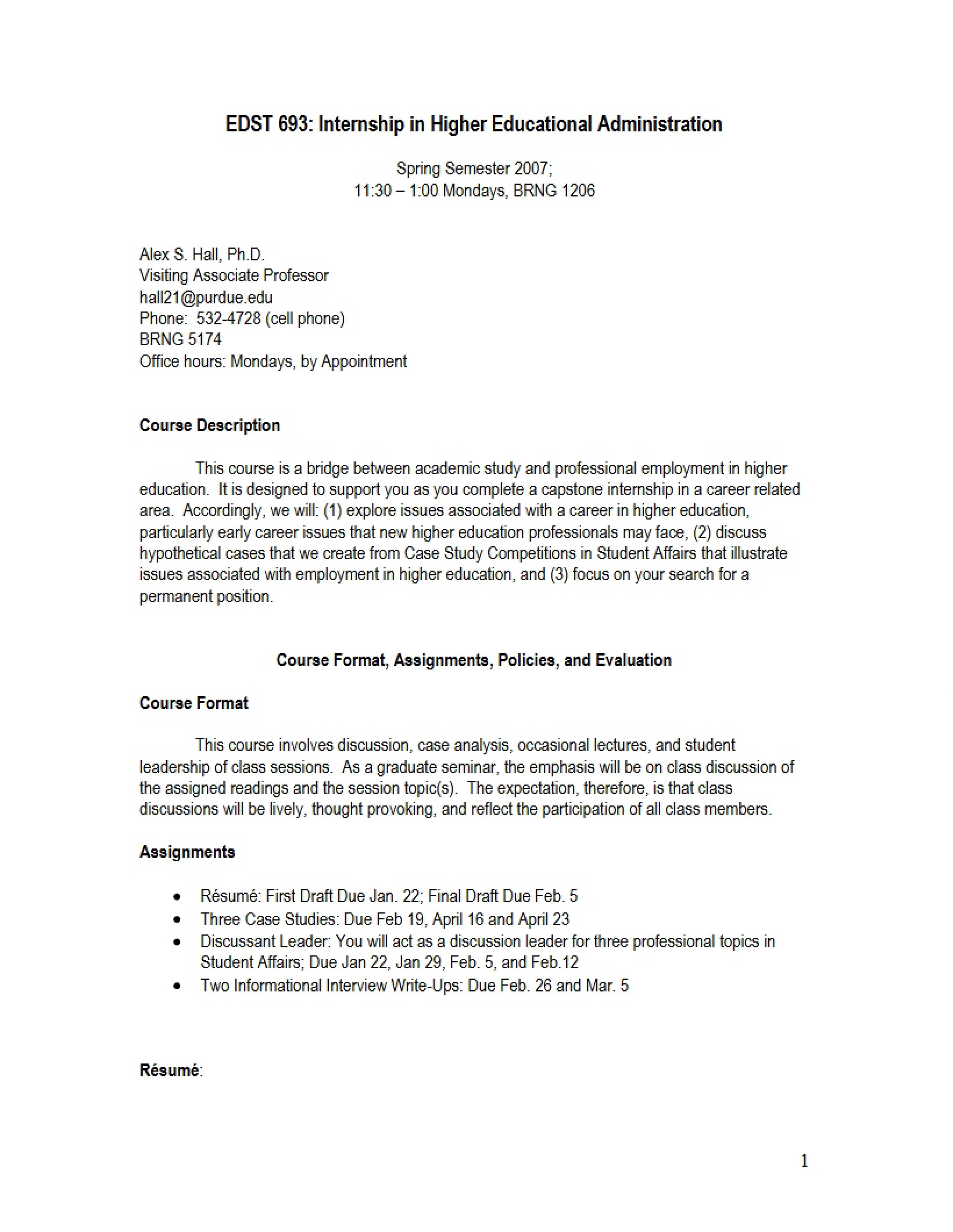 Syllabus