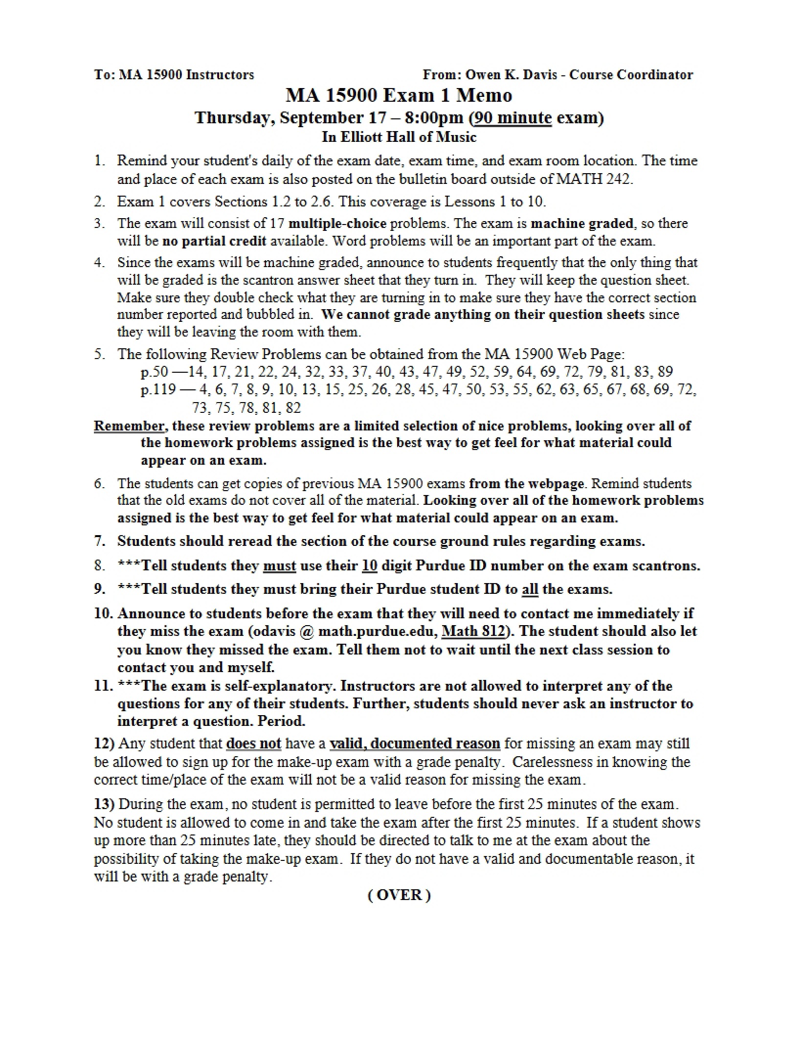 Precalculus Exam 1