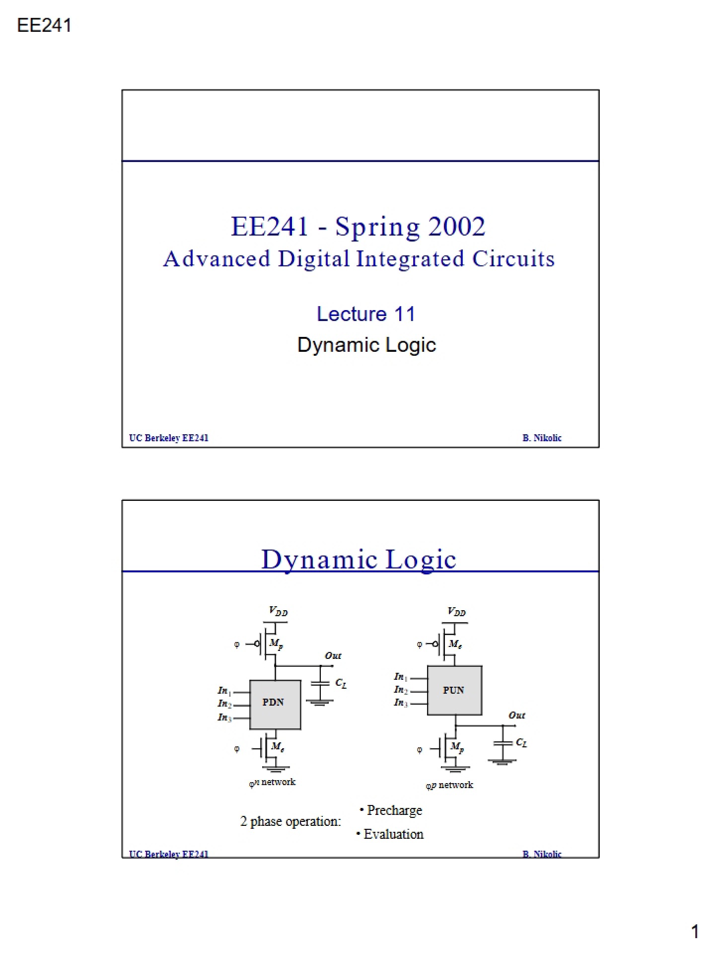 Logic (Dynamic)