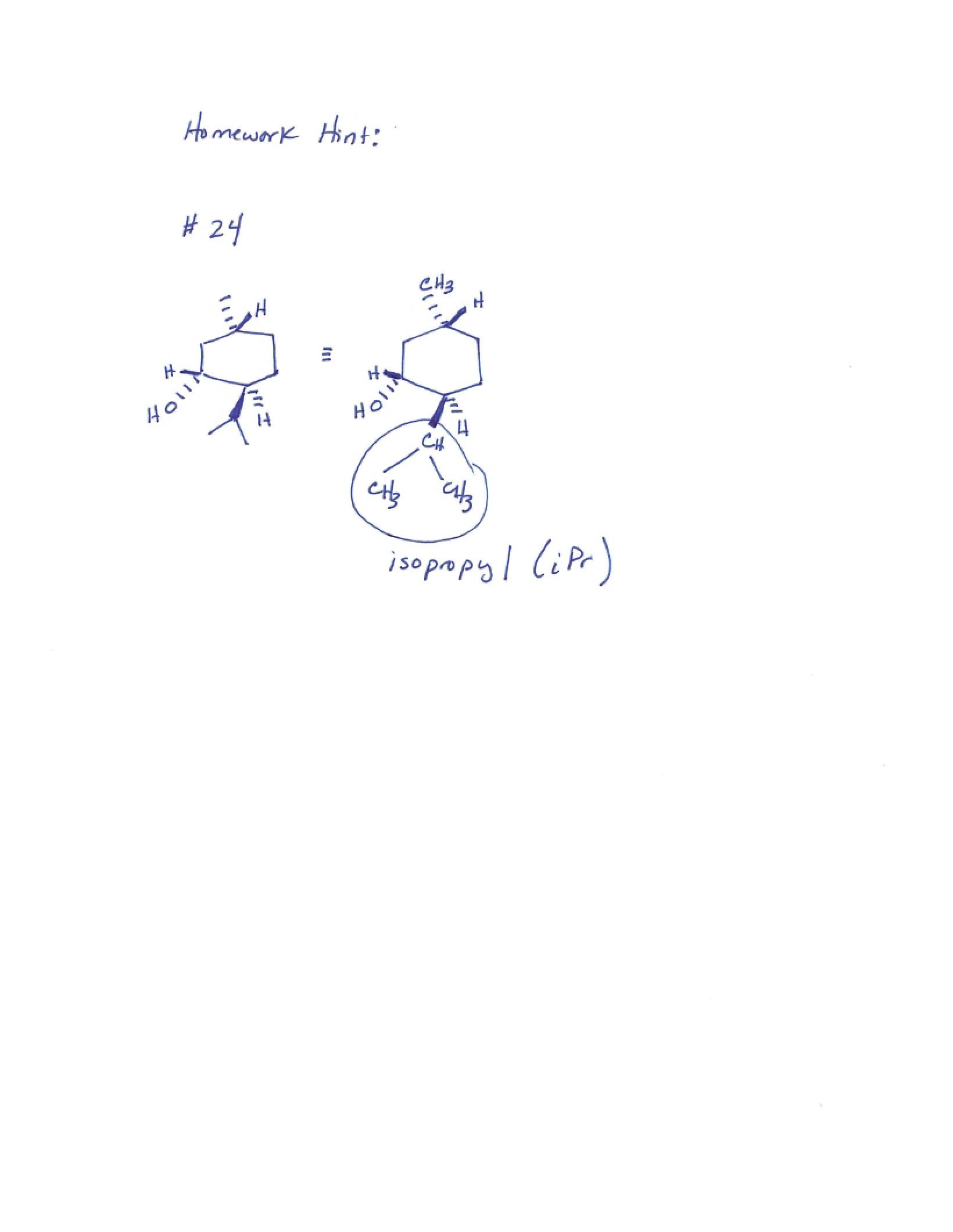 Stereoisomers of Alkanes