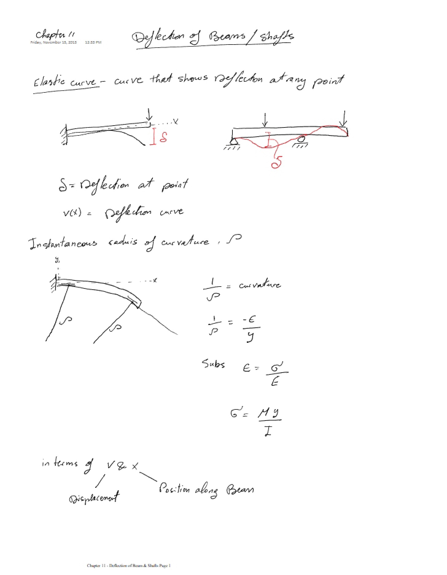 Class Notes - 3 Pages