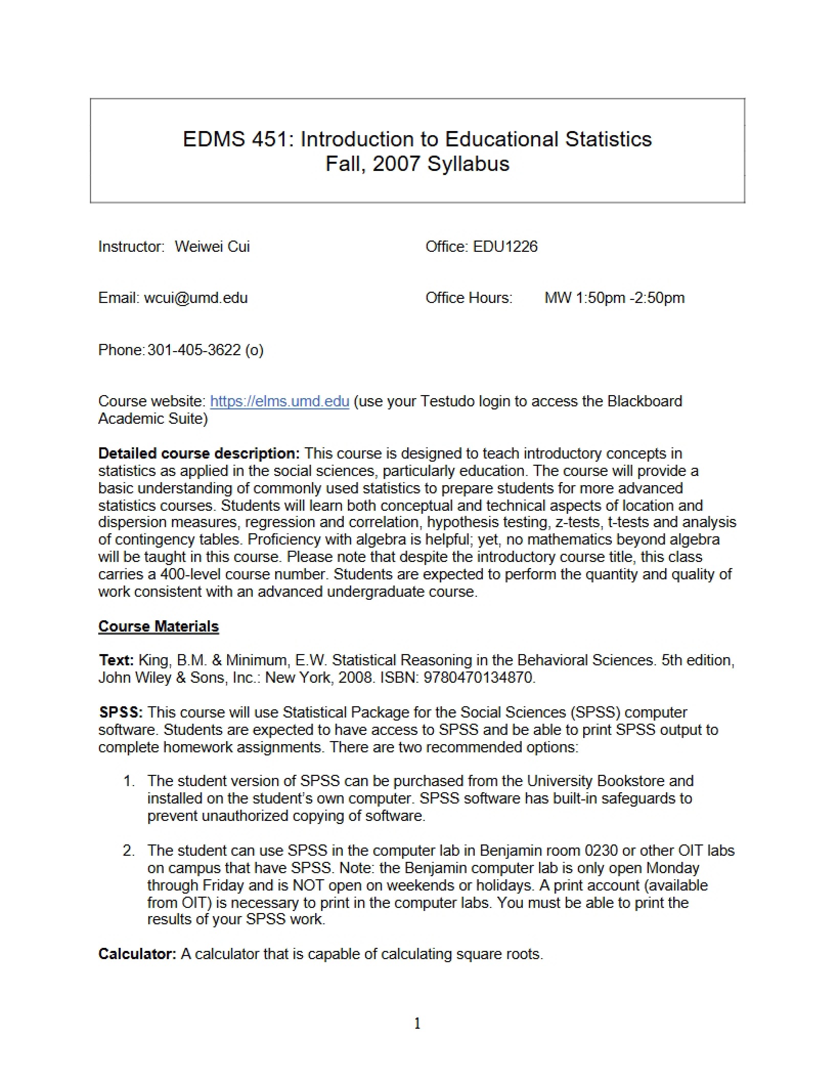 Syllabus for EDMS 451