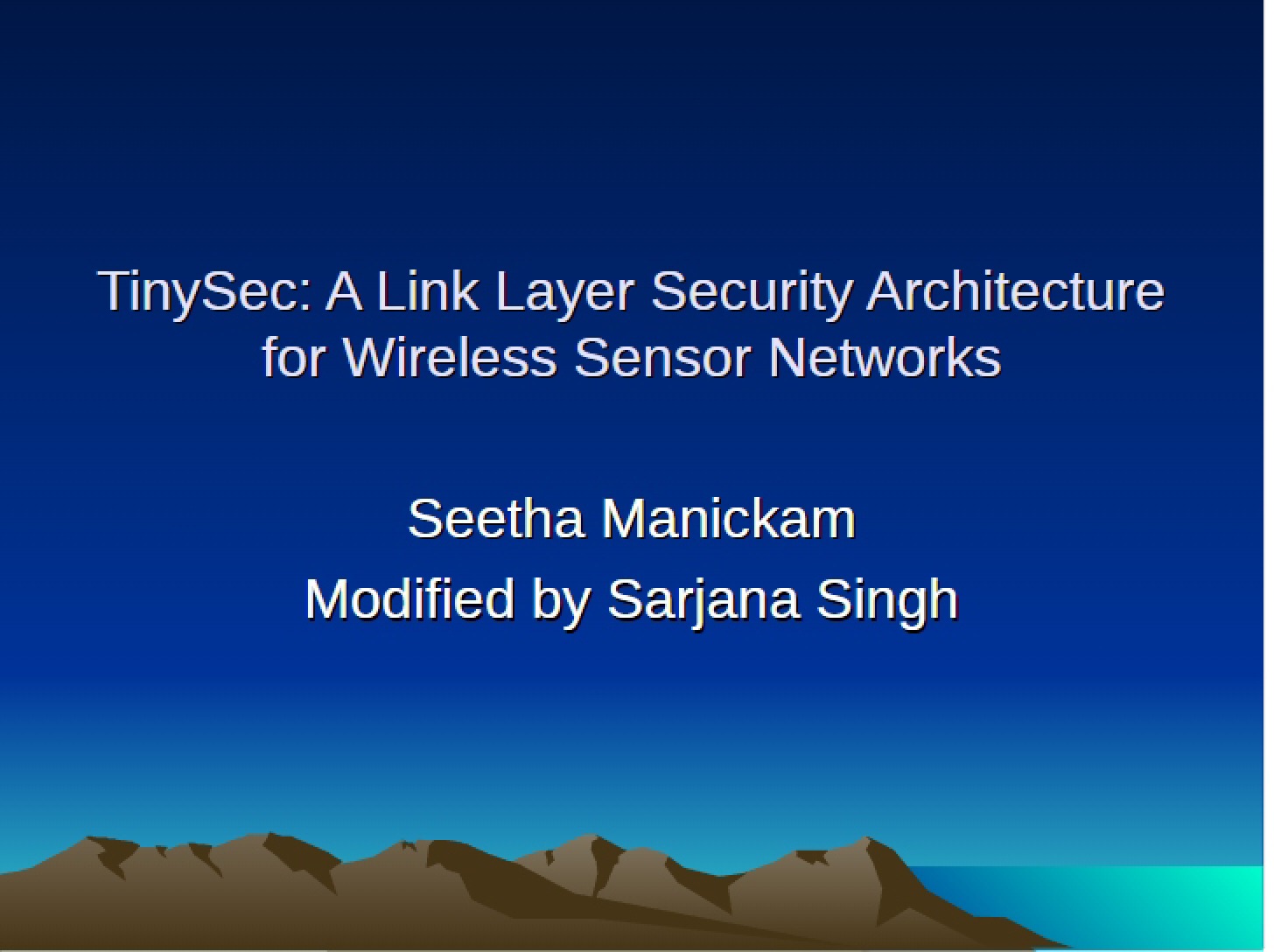 Security Architecture for Wireless Sensor Network Link Layer