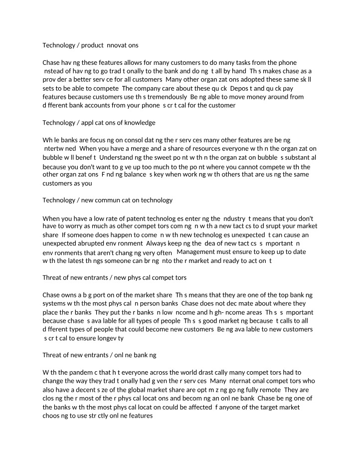 Analysis of SM Environment