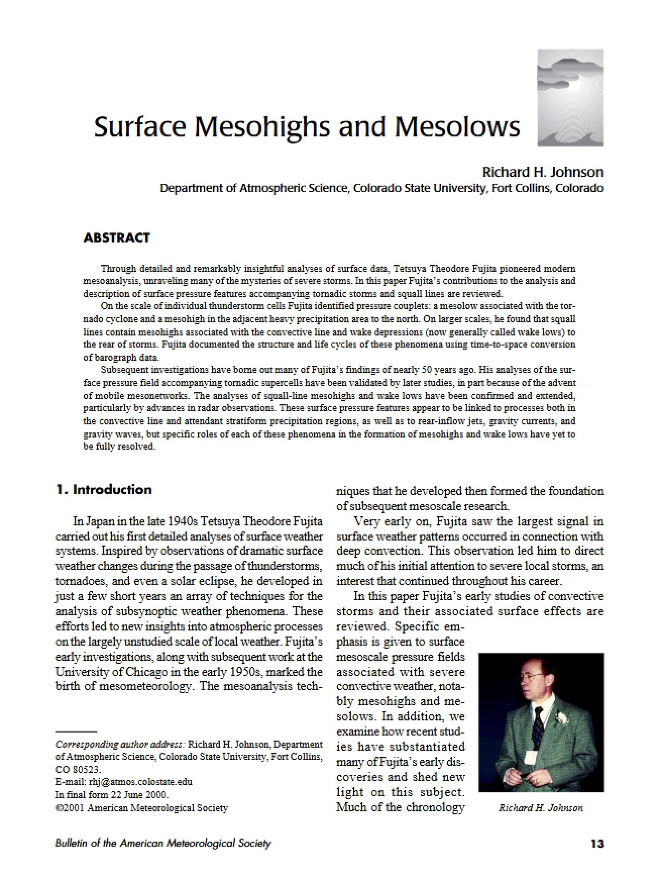 Mesolows and Mesohighs on Surface