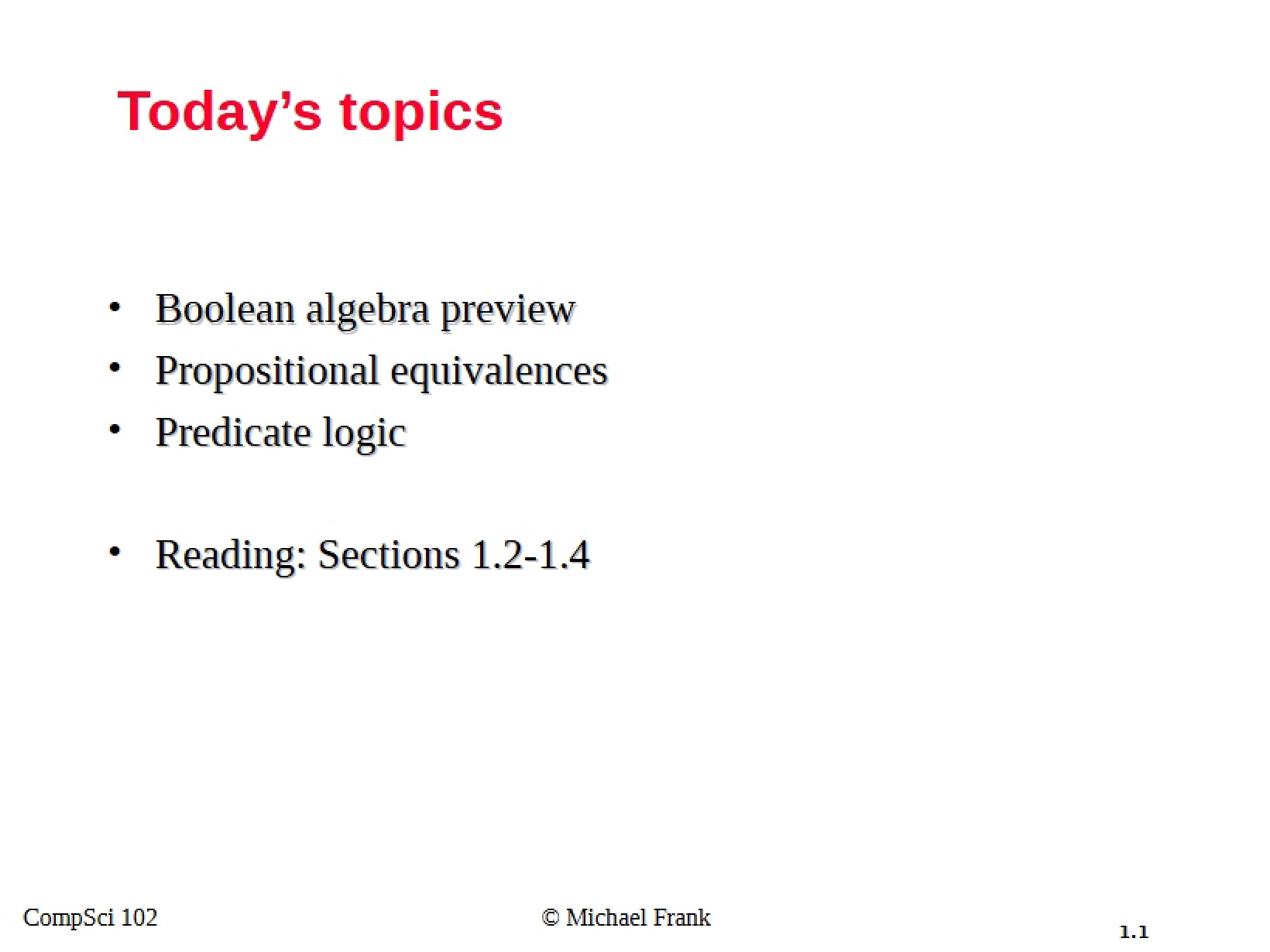 Discrete Mathematics Course Notes