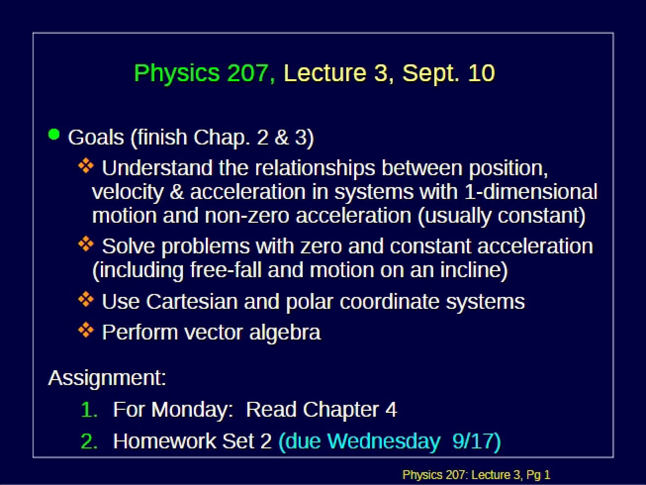 Lecture 3
