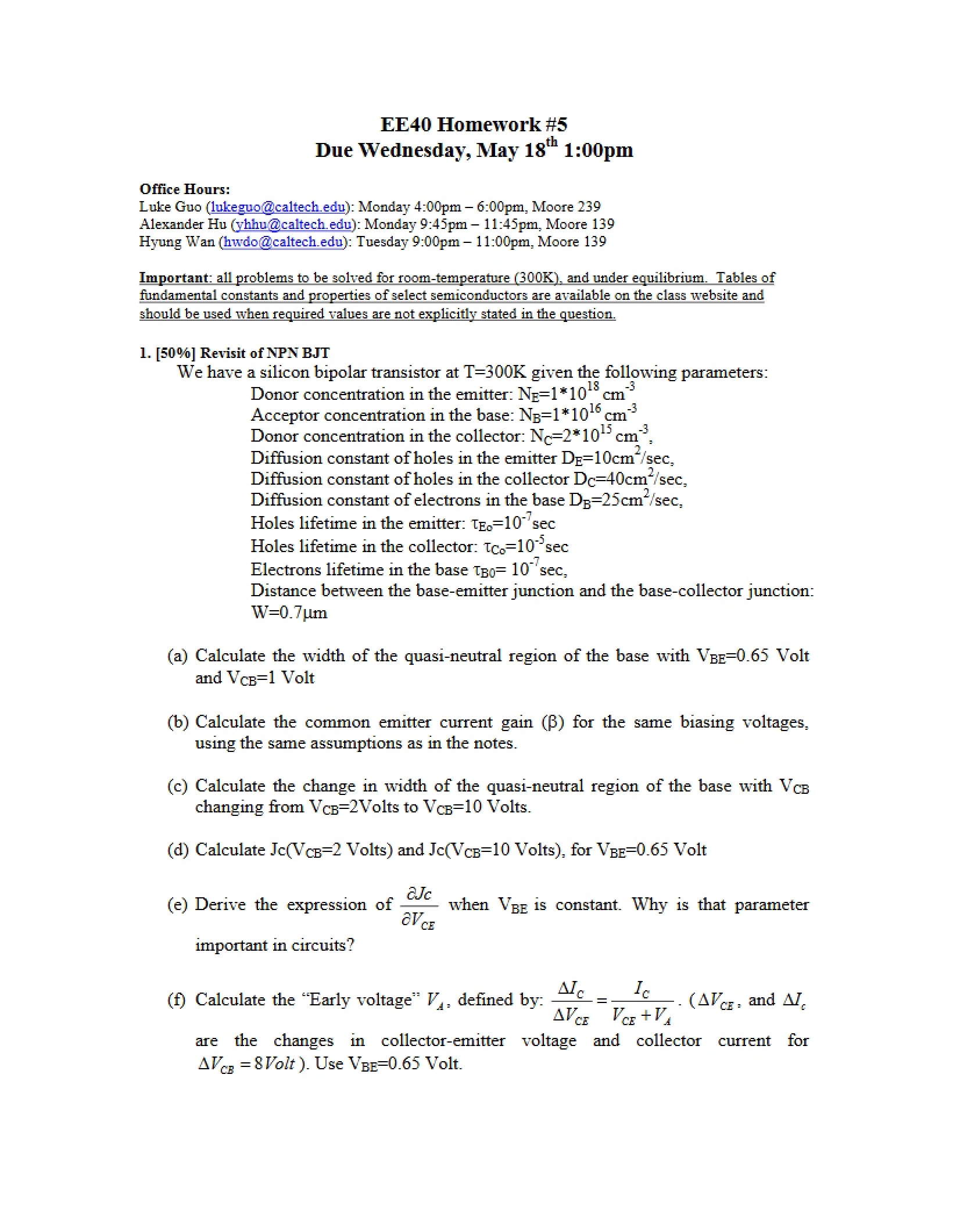 Homework Five