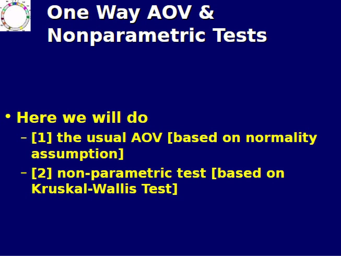 Overview of One-Way AOV and Various Nonparametric Tests