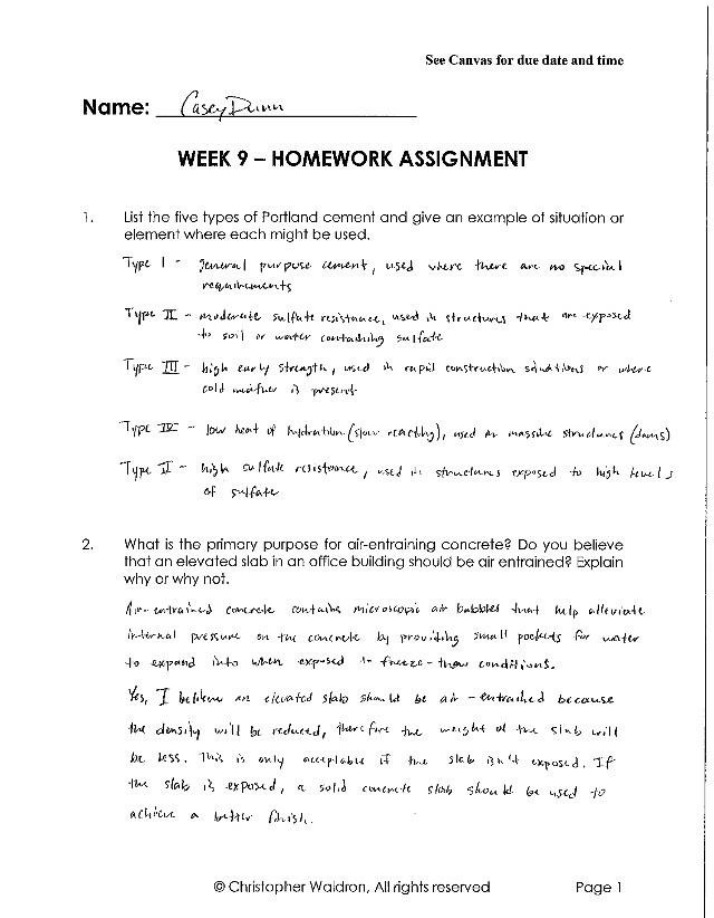 Week 9 Homework