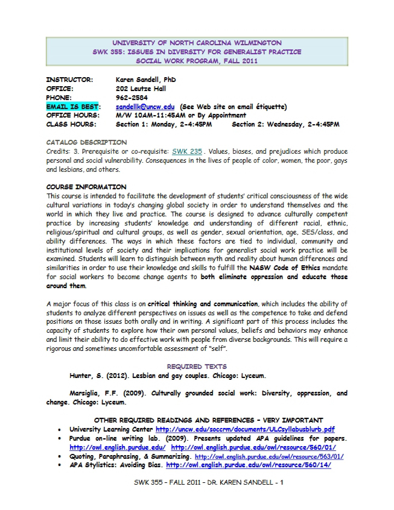 Generalist Practice Diversity Issues