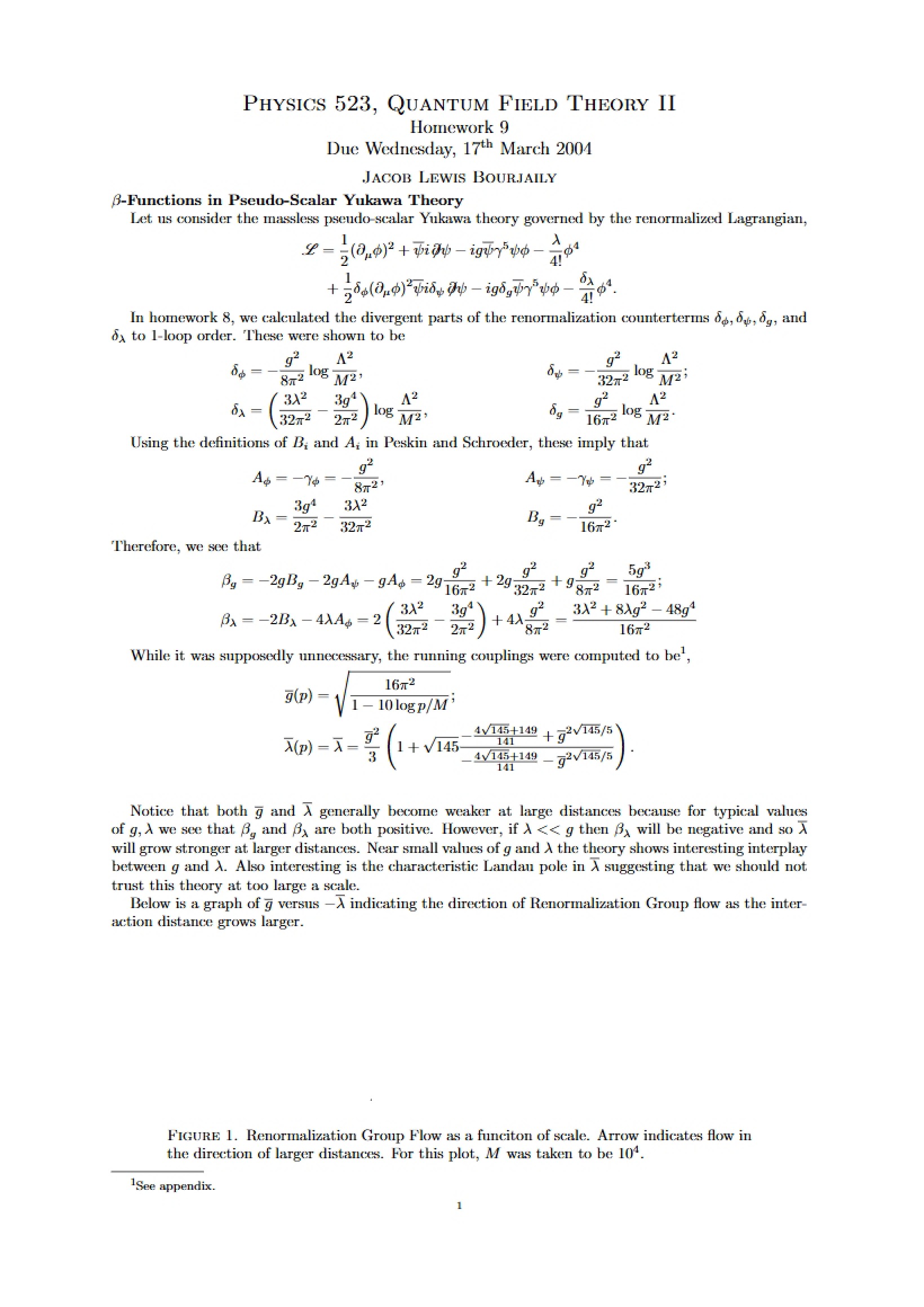 Homework 9 for Physics 523