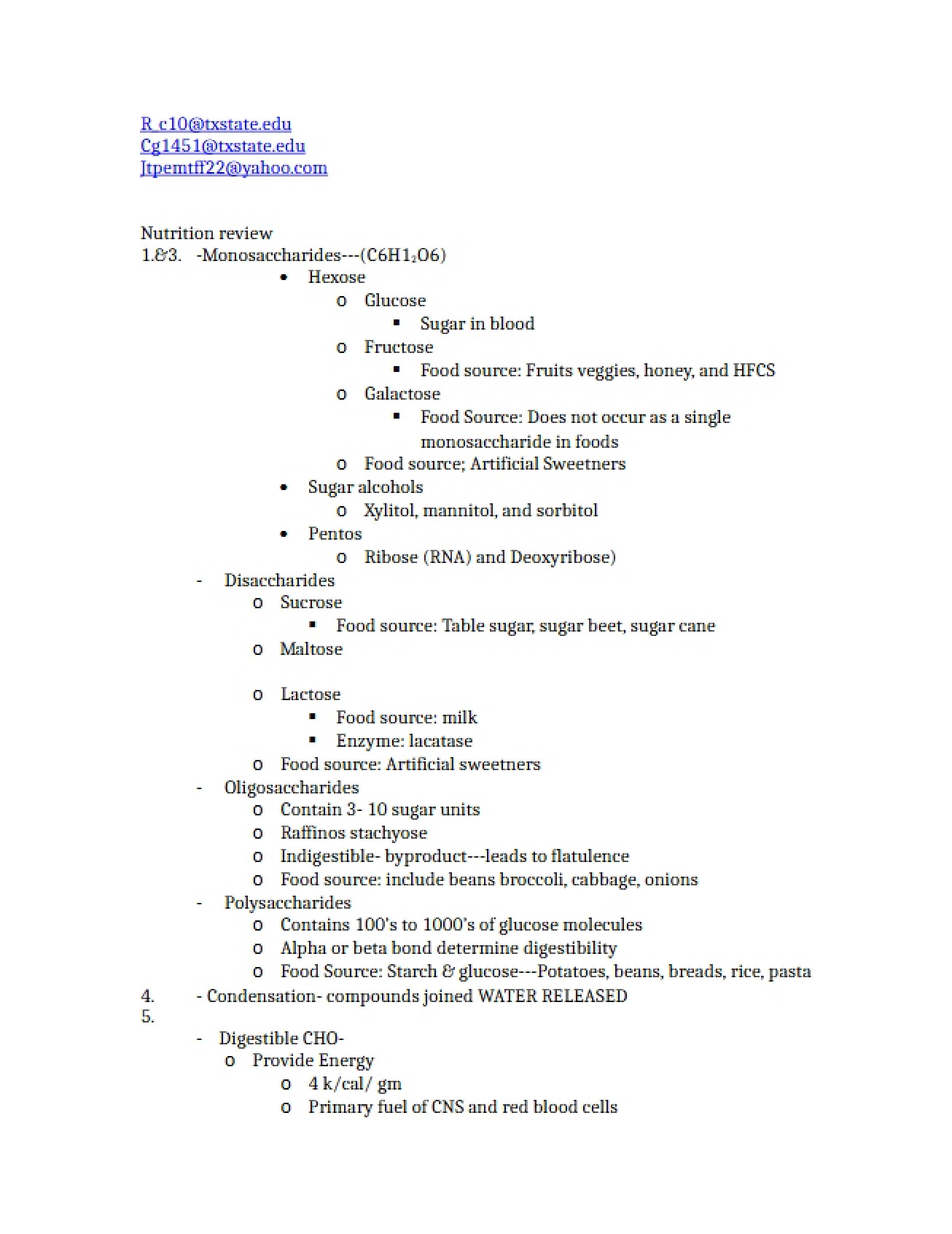 Second Test Review Materials