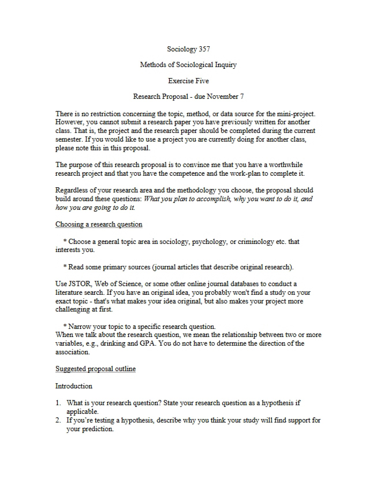 Class Exercise