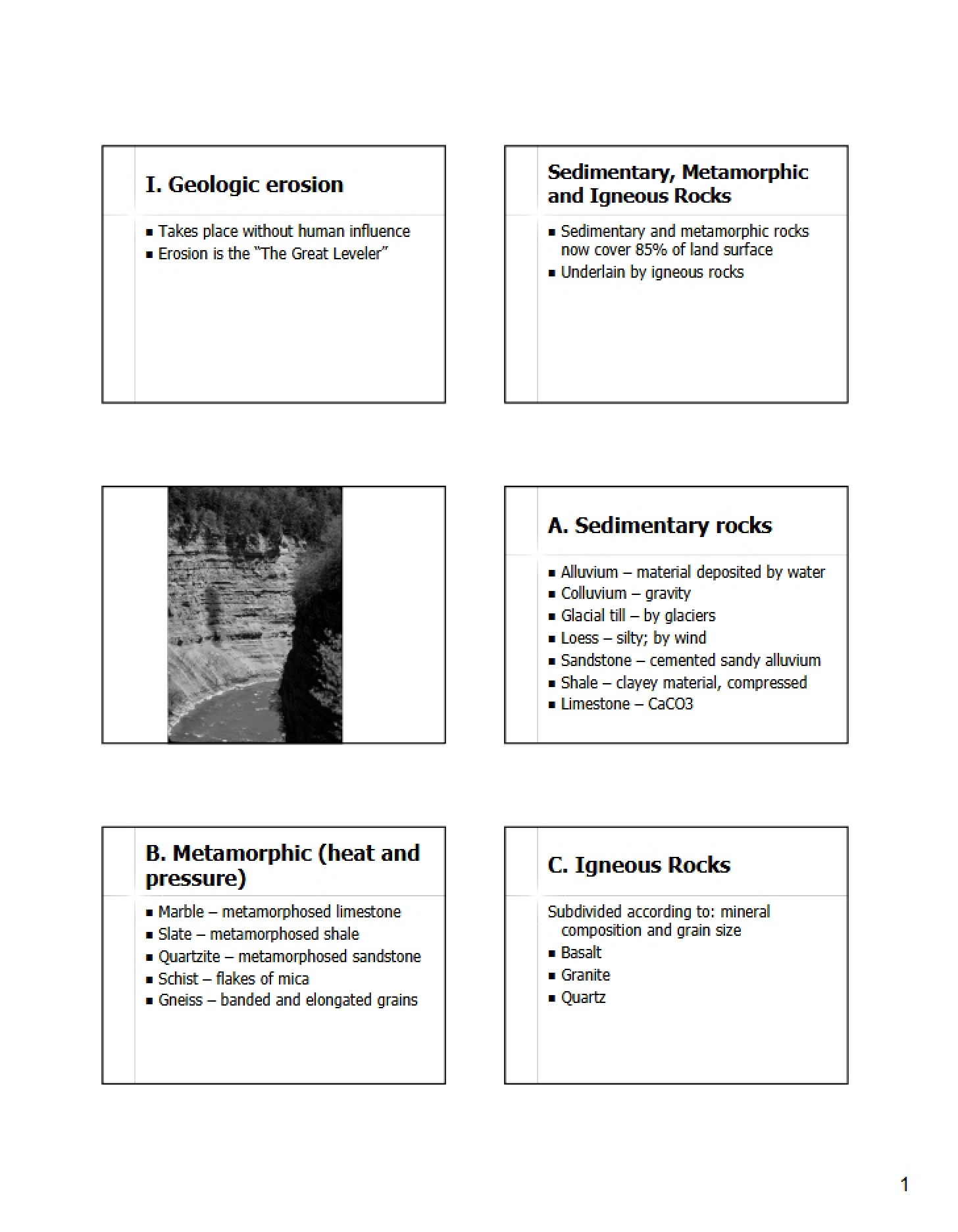 Geologic Factors