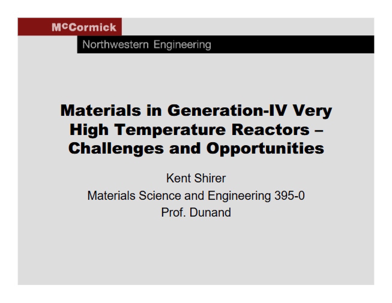 Generation Materials