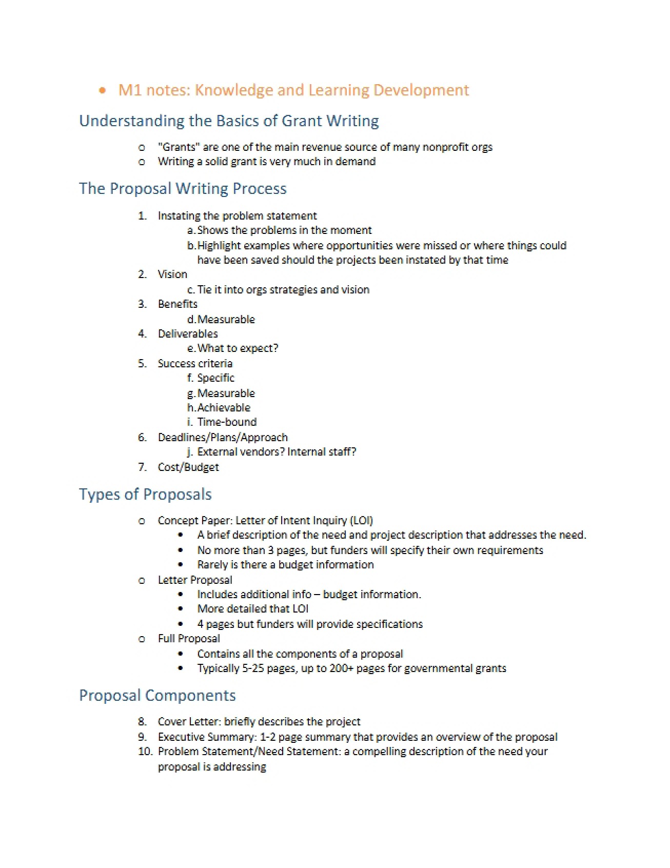 Grant Writing Fundamentals