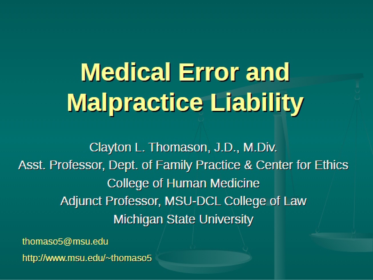 Medical Malpractice