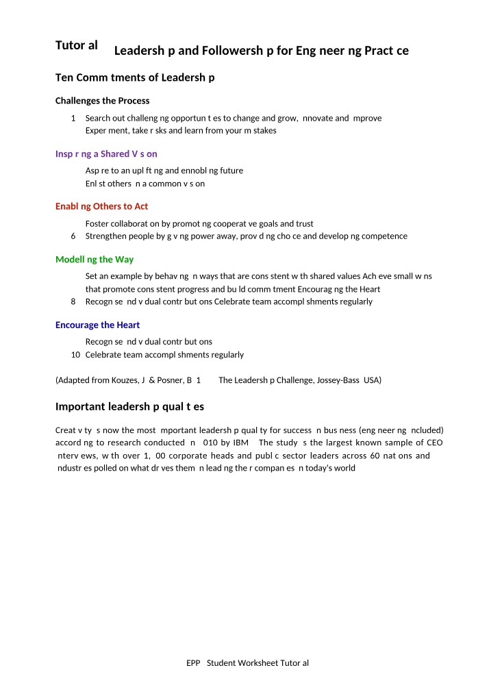 Tutorial 5 Student Worksheet - EPP2