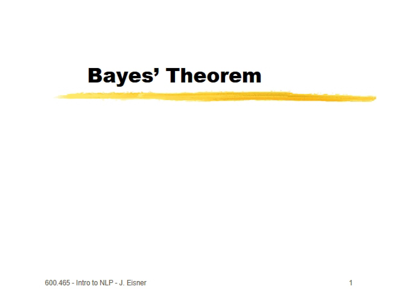 Bayesian Theorem Fundamentals